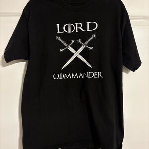 Men’s Game Of Thrones Lord Commander Shirt Size Large
